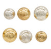 60MM-80MM Glass Shiny Silver & Gold Ball Ornaments, 20-Piece Box