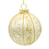 80MM Glass Light Gold Ball Ornaments, 6-Piece Box