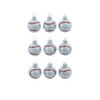 Glass Sports Ball Ornaments, 9-Piece Box, 4 Assorted Styles