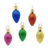 1.8" Glass Multicolor Glittered Bulb Ornaments, 16-Piece Set