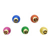1.8" Glass Multicolor Glittered Bulb Ornaments, 16-Piece Set