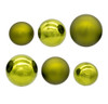 60-80MM Glass Olive Green Ball Ornaments, 20-Piece Box