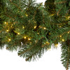 9' Pre-Lit Warm White Cluster LED Noble Fir Garland