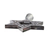 13.7" Un-Lit Silver Hanukkah Tree Topper