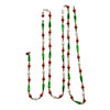 Gold, Red, Green and White Round Bead With Water Drop Beaded Garland