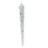6" Glittered Icicle Ornaments, 6-Piece Box