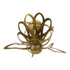 12" Un-Lit Gold Glittered Angel Tree Topper