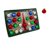 30MM Multicolored Glass Ornament & Treetop Set, 25-Piece Box