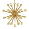 Gold Glittered Spike Ornament