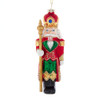 6“ Glass Nutcracker With Scepter Ornament