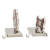Red & Black Mirrored Dog Bone & Paw Stocking Holders, 2 Assorted