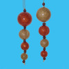 Copper/Gold Ball Dangler Ornaments, 2 Assorted