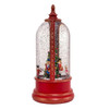 10.8" Battery-Operated USB Lighted Musical Nutcracker Water Globe