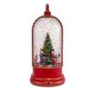 10.8" Battery-Operated USB Lighted Musical Nutcracker Water Globe