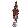 12" Un-Lit Natural Brown Star With Berries Tree Topper