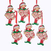 “Mom's Favorite“ Girl and Boy Ornaments, 6 Assorted