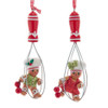 Gingerbread Boy & Girl On Whisk Ornaments, 2 Assorted