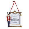 Nutcracker Soldier Picture Frame Ornament For Personalization
