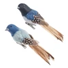 Feather Flocked Chickadee Clip-On Ornaments, 2 Assorted