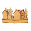 7" Battery Operated LED Musical House With Motion