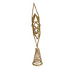 12" Unlit Gold Glittered 6-Point Star Tree Topper