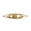 12" Unlit Gold Glittered 6-Point Star Tree Topper