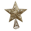 8“ Un-Lit Gold Glitter Star Treetop
