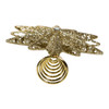 8" Un-Lit Champagne Gold Star Treetop