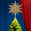 8" Un-Lit Champagne Gold Star Treetop