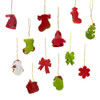 Petite Treasures Miniature Peppermint Ornaments, 12-Piece Box