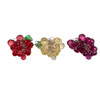 Beaded Grape Ornaments, 3 Assorted