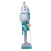 17" Hollywood Nutcrackers™ Turquoise and White Glittered Soldier Nutcracker