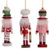 6“ Hollywood Nutcrackers™ Cake, Cocoa and Gingerbread Nutcracker Ornaments, 3 Assorted