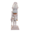 20" Hollywood Nutcrackers™ Battery Operated Lighted Animated Musical White Soldier Water Globe Hat Nutcracker