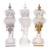 15" Hollywood Nutcrackers™ Gold, White & Silver Tree Hat Nutcrackers, 3 Assorted