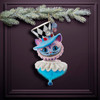 6" Holly Hats™ Cheshire Cat Hat Ornament