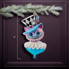 6" Holly Hats™ Cheshire Cat Hat Ornament