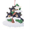 Bear Family Of 3 On Tree Ornament For Personalization