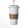Coffee Cup Ornament For Personalization