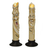 12“ Haunted Candle With LED Light Tabletop Décor, 2 Assorted