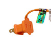 9' Pre-Lit Orange Incandescent Orange Garland