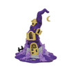 Battery-Operated Purple LED Witch Hat Table Piece