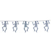 6' Silver Skeleton Garland