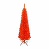 5' Pre-lit Halloween Orange Slim Tree With 150 Orange LED Snake Lights