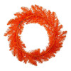 18" Un-Lit Orange Wreath