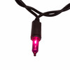 7' UL 25L Purple & Orange Dangling Bats Icicle Light Set