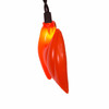 7' UL 25L Purple & Orange Dangling Bats Icicle Light Set