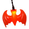 7' UL 25L Purple & Orange Dangling Bats Icicle Light Set