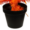 3' Pre-Lit Orange Incandescent Halloween Orange Potted Tree