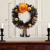 33" Un-Lit Orange Halloween Wreath